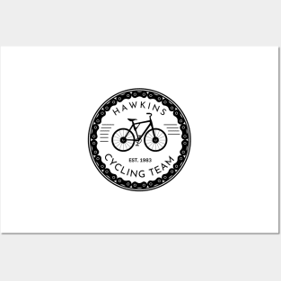 Hawkins Cycling Team III - White - Funny Posters and Art